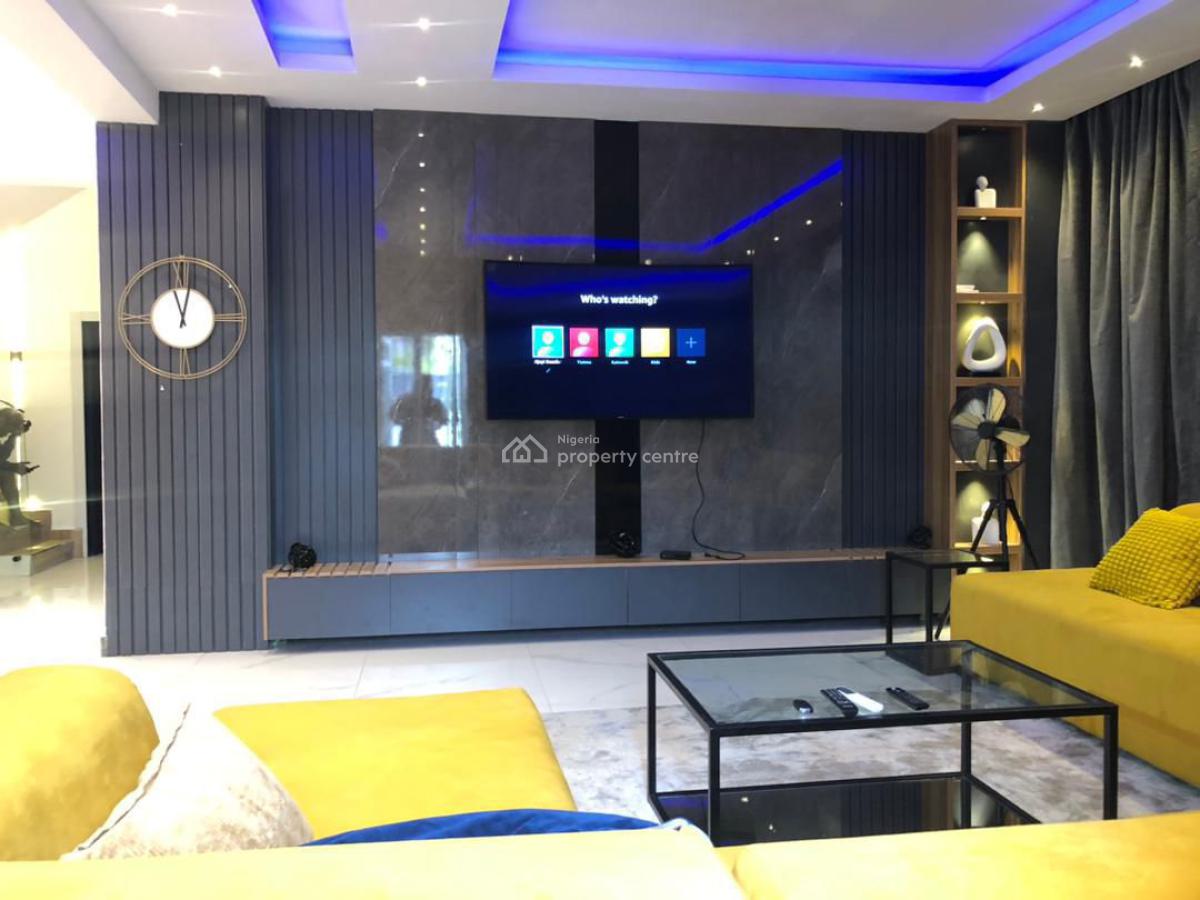 Exquisite 4 Bedroom with Private Cinema, Chevron, Lekki Phase 2, Lekki, Lagos, House Short Let
