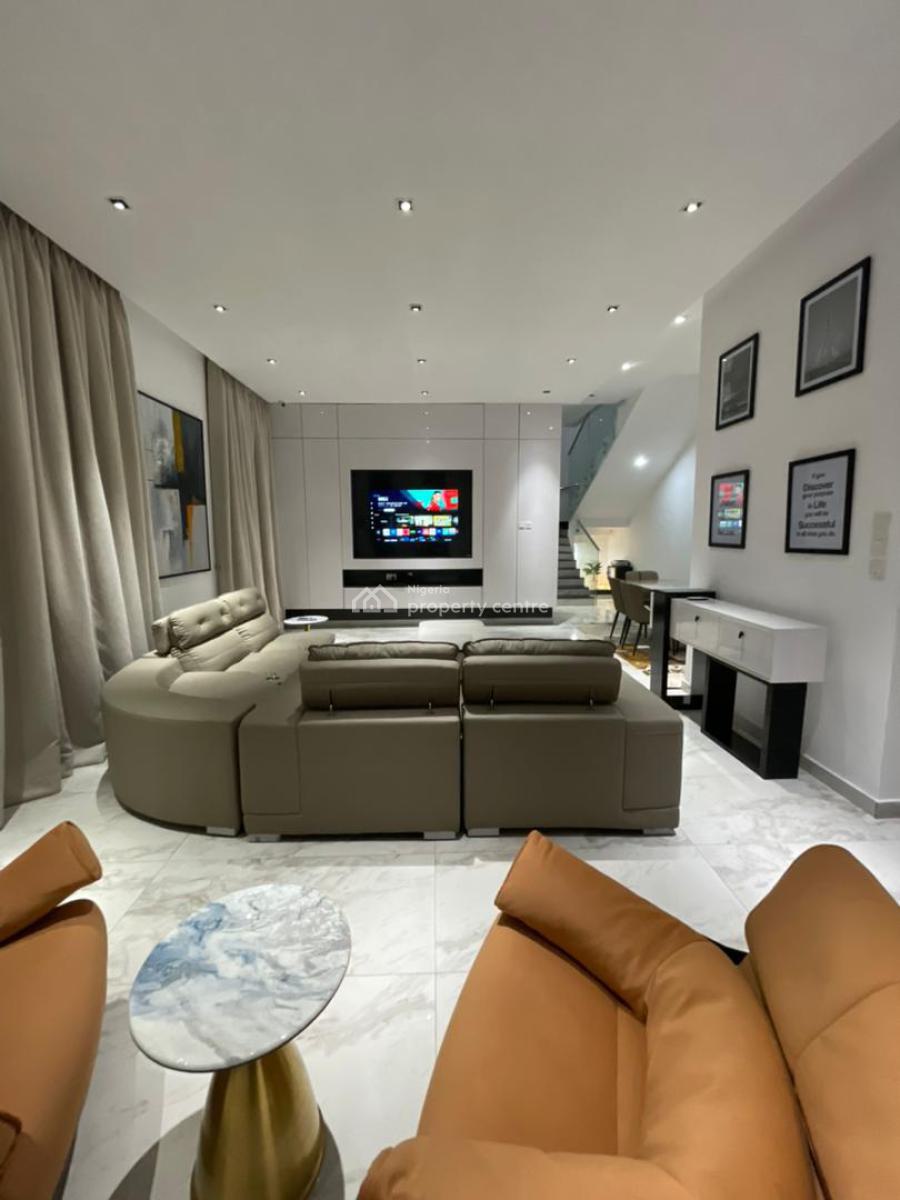Stunning 4 Bedroom Maisonette with Private Cinema, Ikate, Lekki Phase 1, Lekki, Lagos, House Short Let