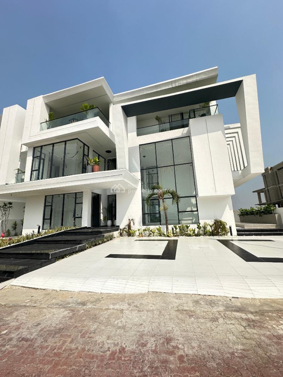 Magnificent Luxury Spacious 5 Bedroom Fully Detached Duplex with Bq, Swimming Pool, Cinema, Rooftop Terrace, Home Salon, Water Fountain, Osapa, Lekki, Lagos, Detached Duplex for Sale