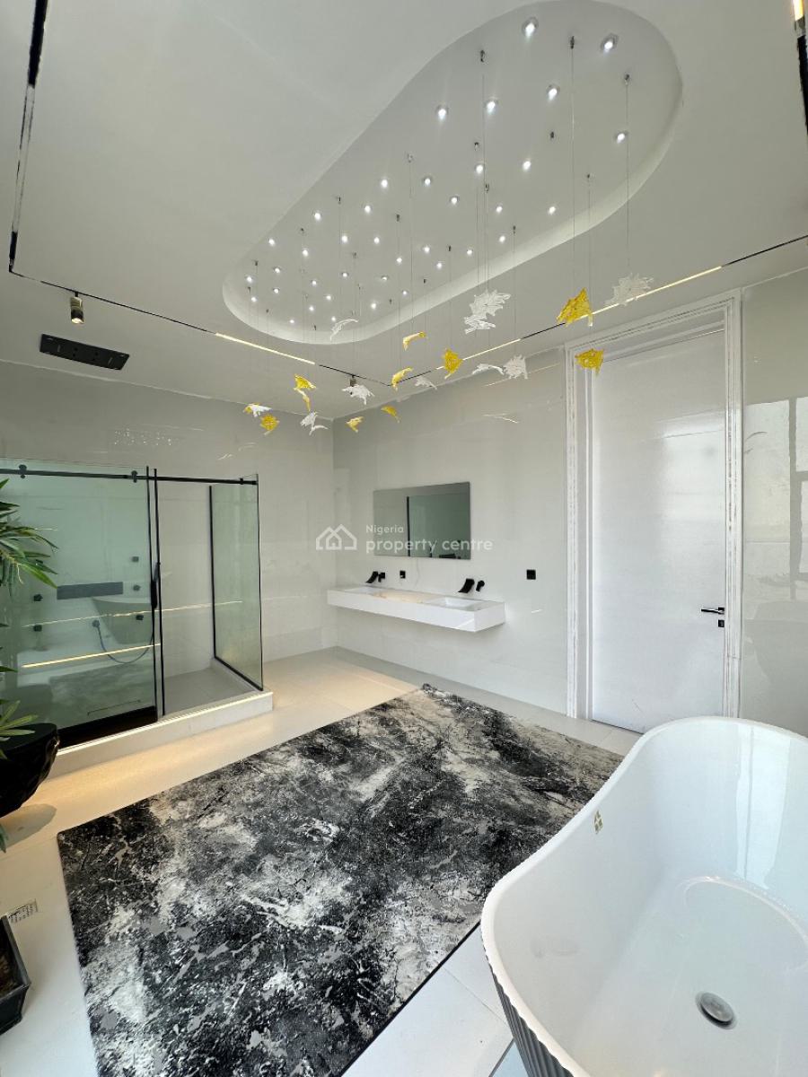 Magnificent Luxury Spacious 5 Bedroom Fully Detached Duplex with Bq, Swimming Pool, Cinema, Rooftop Terrace, Home Salon, Water Fountain, Osapa, Lekki, Lagos, Detached Duplex for Sale