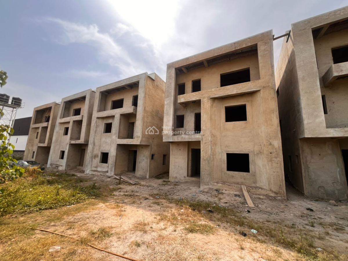 4 Bedroom Terrace Duplex (carcass), Kado, Abuja, Terraced Duplex for Sale