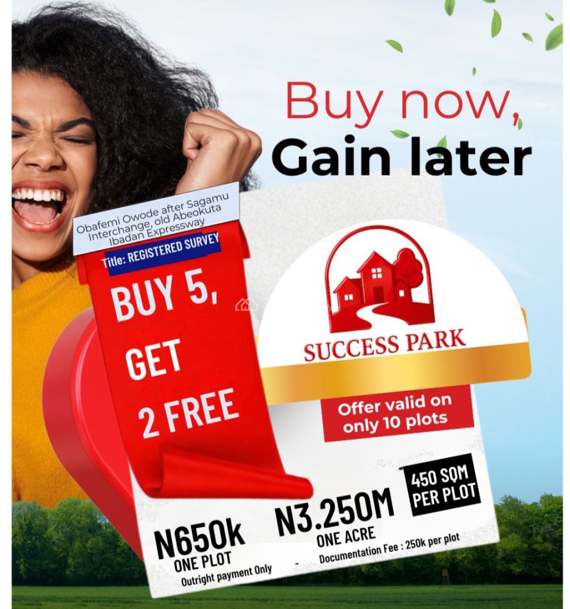 Plots and Acres of Land, Obafemi Owode, Ogun, Land for Sale