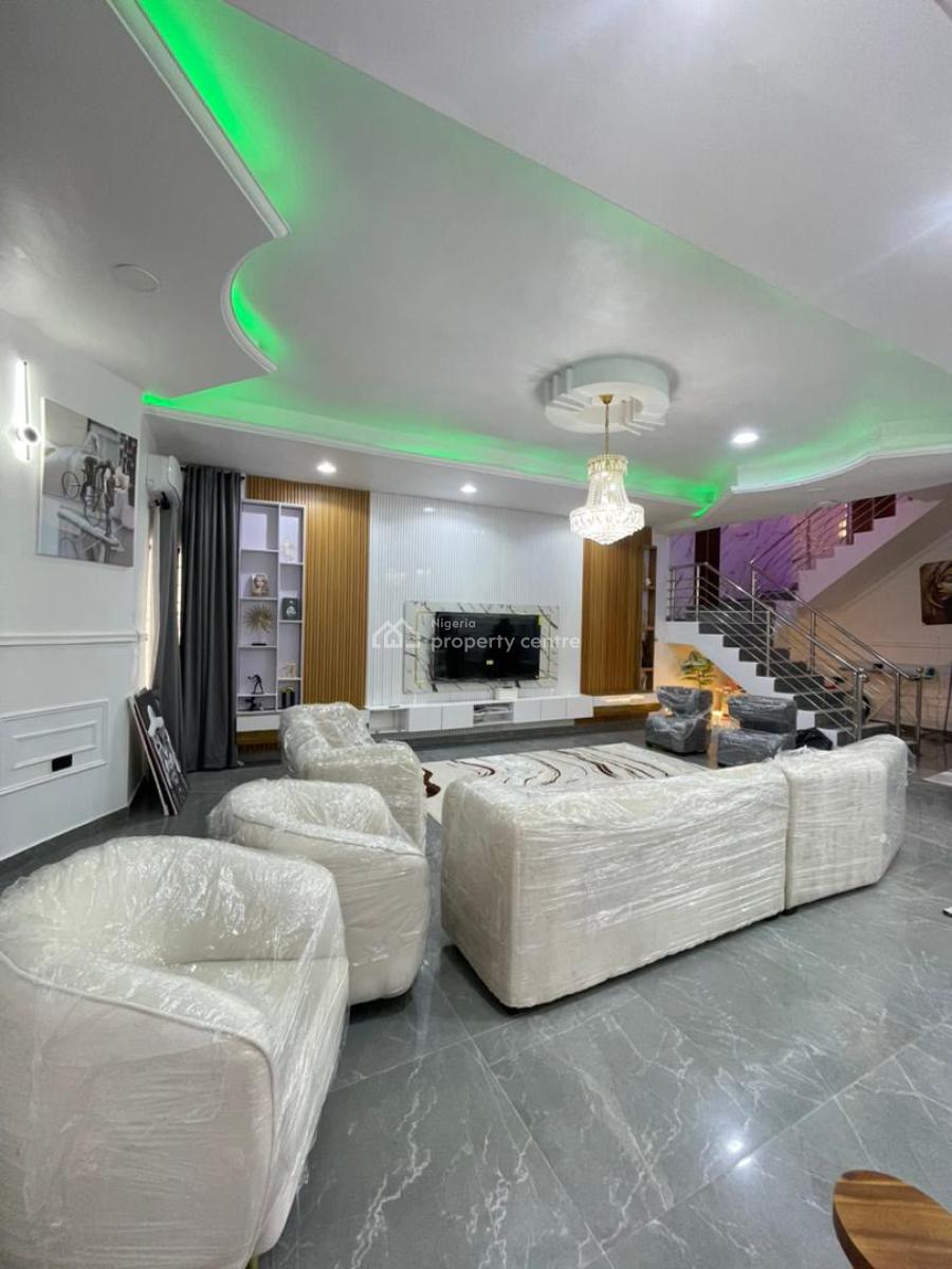 Exquisitely Furnished 5 Bedroom Detached Duplex with Boys, Megamound Estate, Ikota, Lekki, Lagos, Detached Duplex for Sale
