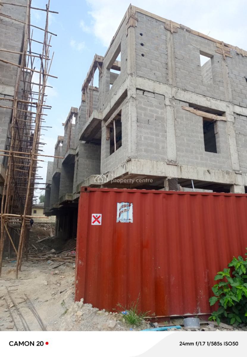 Lovely 4 Bedroom Self Compound Terrace Duplex with a Room Bq.  Locat, Secured Estate, Surulere, Lagos, Terraced Duplex for Sale