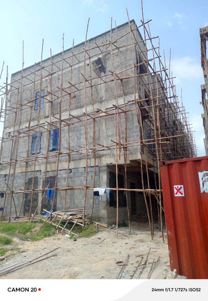 Lovely 4 Bedroom Self Compound Terrace Duplex with a Room Bq.  Locat, Secured Estate, Surulere, Lagos, Terraced Duplex for Sale