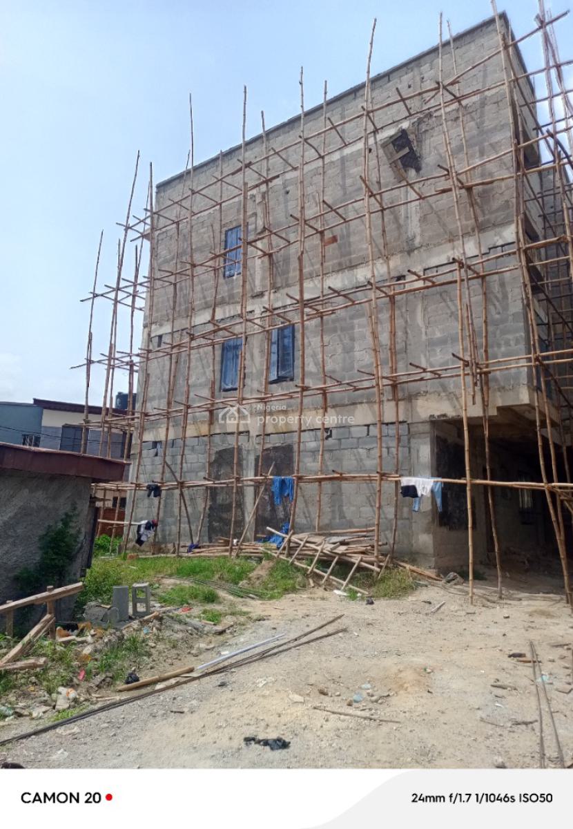 Lovely 4 Bedroom Self Compound Terrace Duplex with a Room Bq.  Locat, Secured Estate, Surulere, Lagos, Terraced Duplex for Sale