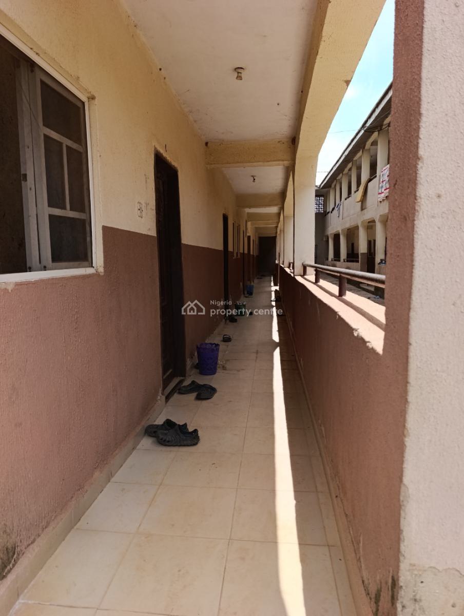 24 Rooms Self Contain with Extra One Plot of Land, Futa South Gate, Akure, Ondo, Hostel for Sale