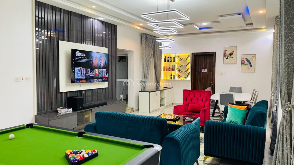 Brand New Luxury 5bedroom+pool Table, Wuse 2, Abuja, Terraced Duplex Short Let