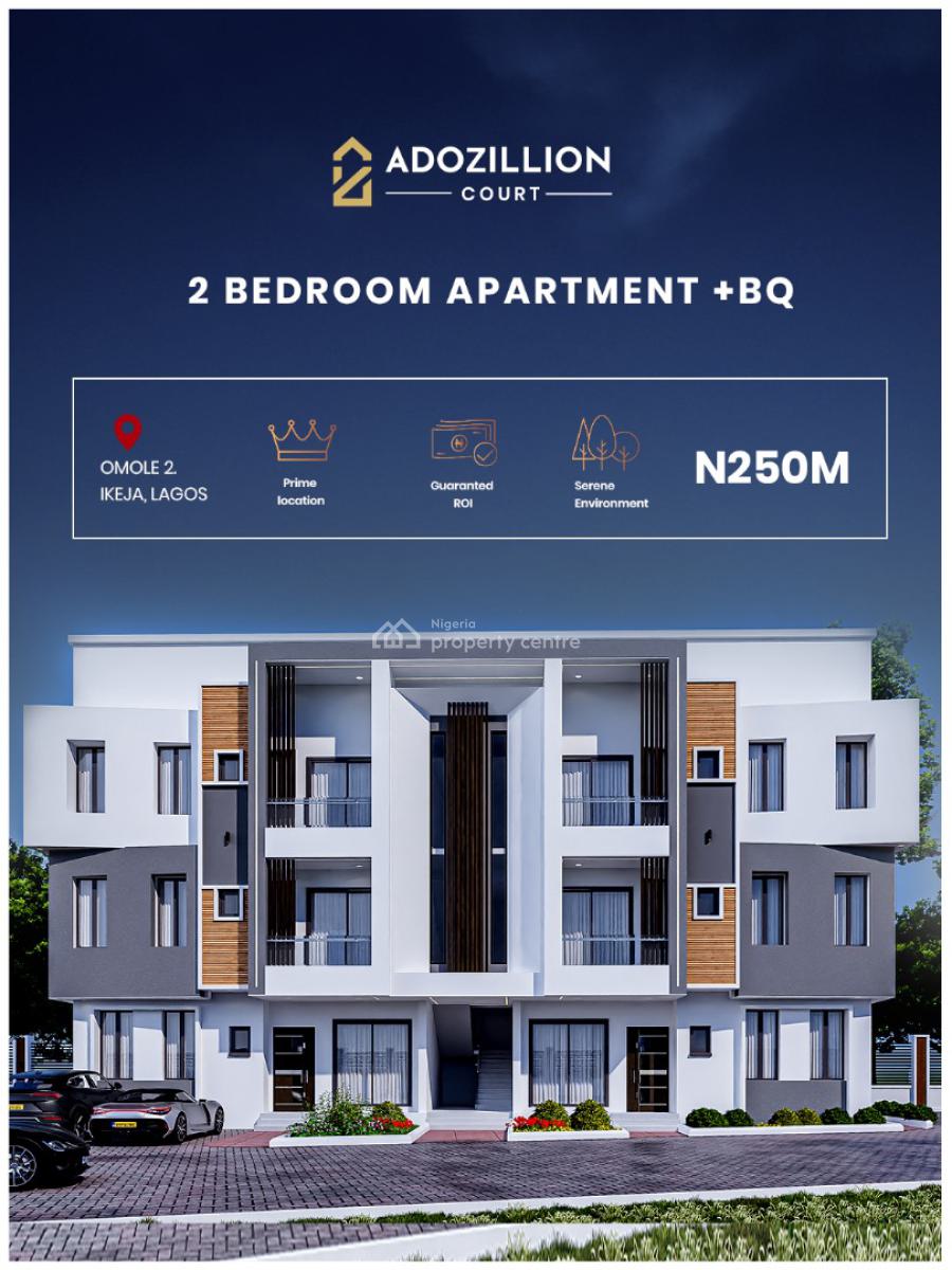 4-bedroom Terrace + Bq --- ₦420m, 4-bedroom Fully Detached + Bq — ₦520m 2-bedroom Apartment + Bq — ₦, Omole Phase 2, Ikeja, Lagos, Terraced Duplex for Sale