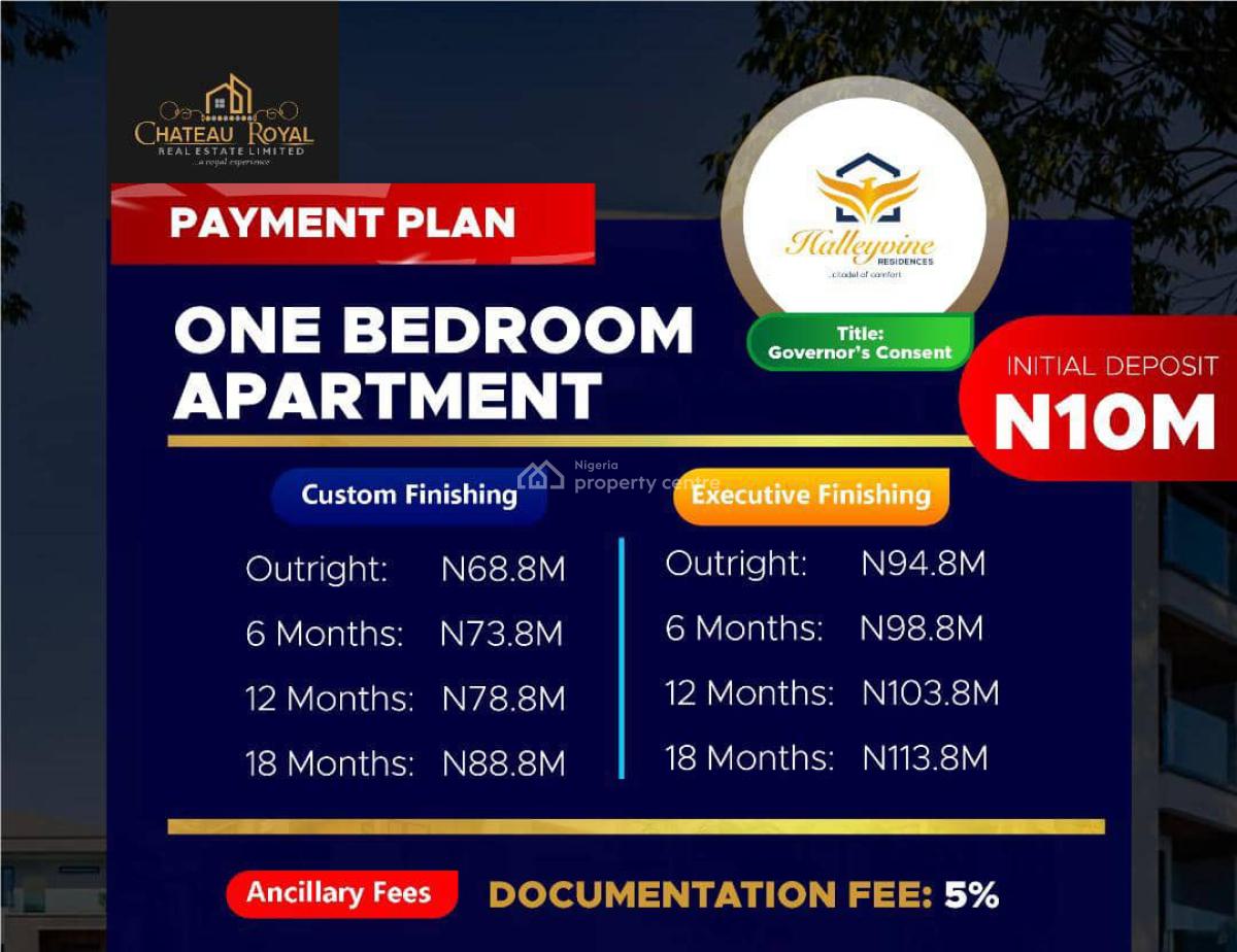 Luxury 1 Bedroom Apartment with 10m Inital Deposit  and Payment Plan, Off Monastery Road ,shoprite, Sangotedo, Ajah, Lagos, Flat / Apartment for Sale