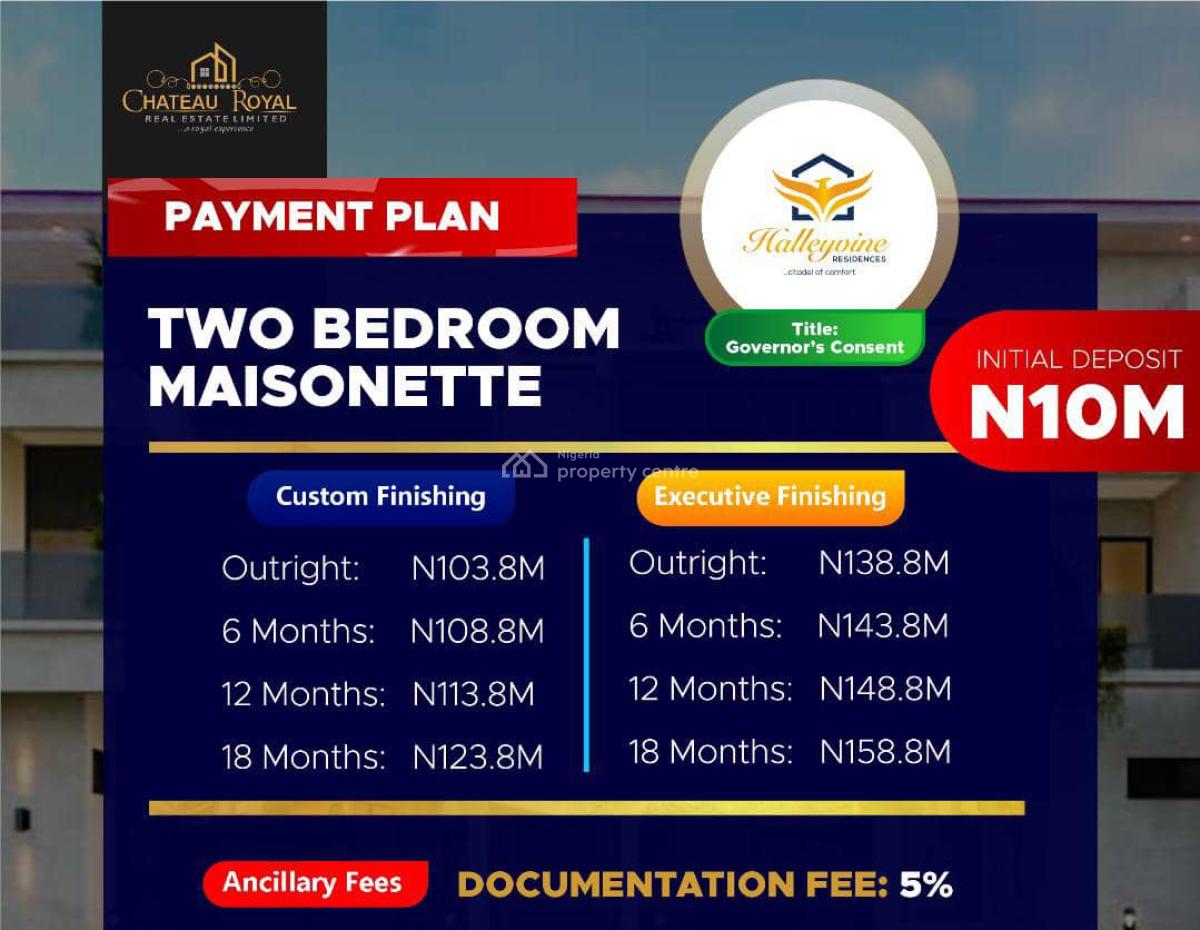 Luxury 1 Bedroom Apartment with 10m Inital Deposit  and Payment Plan, Off Monastery Road ,shoprite, Sangotedo, Ajah, Lagos, Flat / Apartment for Sale