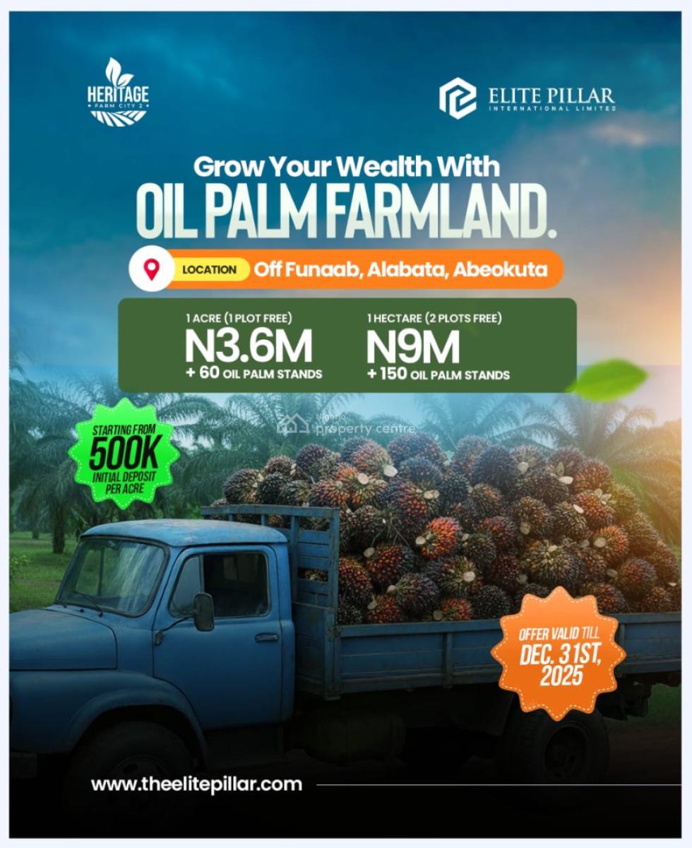 Earn Passive Income Yearly Through Agriculture Farming, Earn 5million Annually Through Agriculture, Abeokuta North, Ogun, Mixed-use Land for Sale