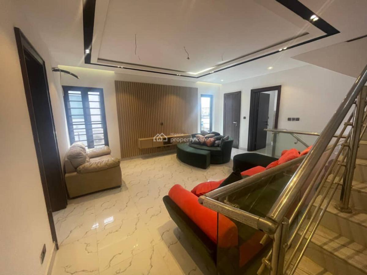 Spacious Semi Furbished with 4 Bedroom Terrace  Duplex with a Bq, Ologolo, Lekki, Lagos, Terraced Duplex for Rent