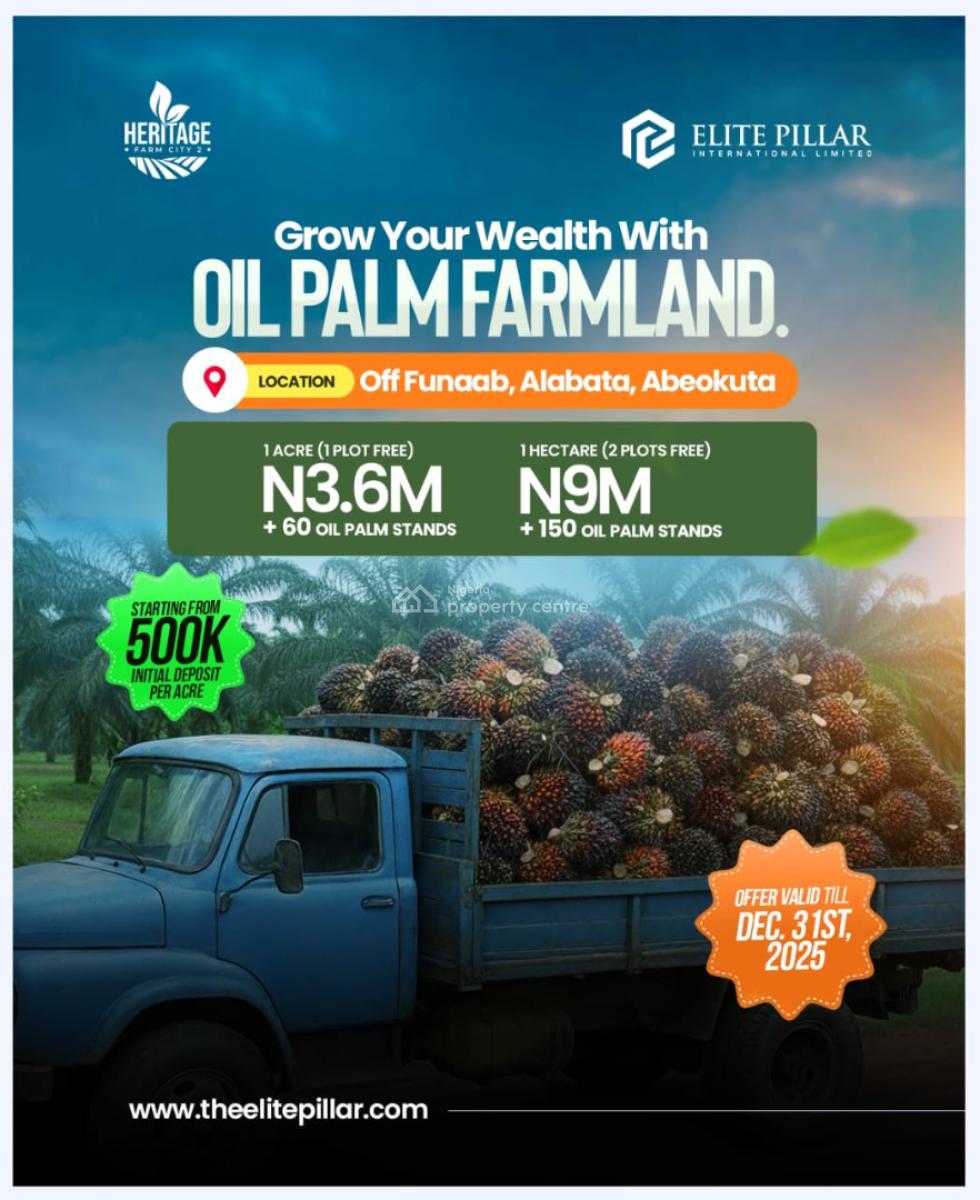 Heritage Farm City, Close Proximity to Funnab, Abeokuta North, Ogun, Land for Sale