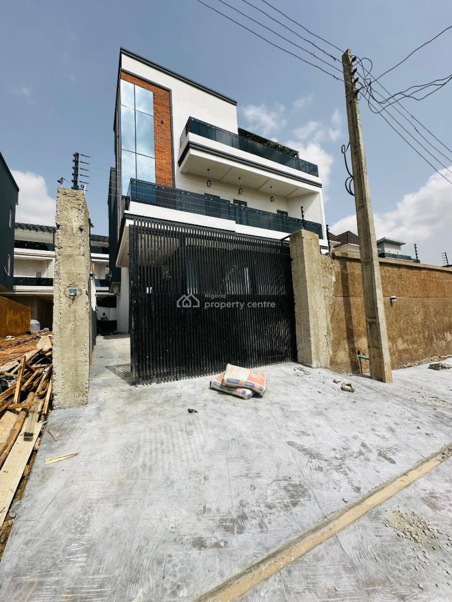 Majestically Built 5 Bedroom Fully Detached Duplex Plus Cinema, Bq, Stunningly Designed Home with Cinema, Roof Terrace, Bq in an Estate, Gra Phase 2, Magodo, Lagos, Detached Duplex for Sale