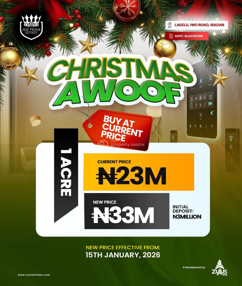 Christmas Awoof, Iwo Road, Ibadan, Oyo, Land for Sale