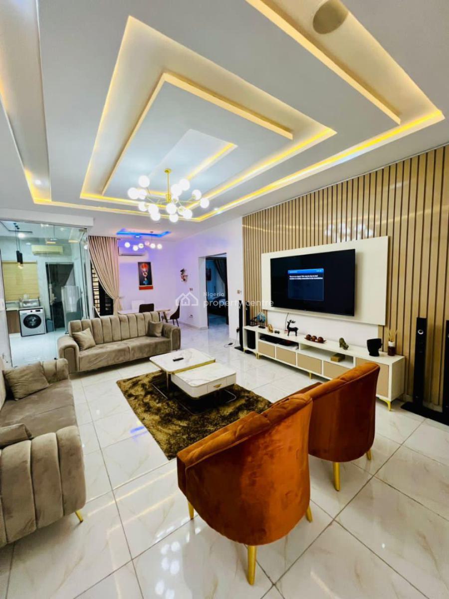 Exquisite 2 Bedroom Furnished Monthly Apartment, Idado/chevy View, Lekki, Lagos, Flat / Apartment for Rent