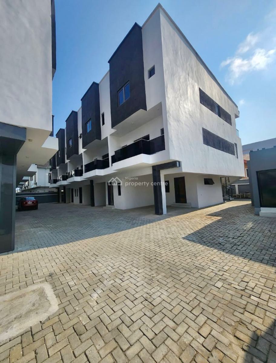 Newly Built 3 Bedroom Terrace Duplex with Bq, Agungi, Lekki, Lagos, Terraced Duplex for Rent