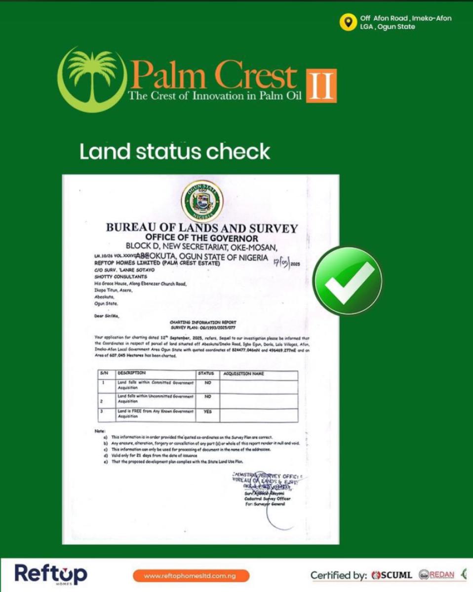 Affordable Farmland with No Extra Fees Suitable for Oilpalm Farming, Secure an Acre with  Initial Deposit .own The Land & Earn From Oilpalm, Imeko Afon, Ogun, Mixed-use Land for Sale