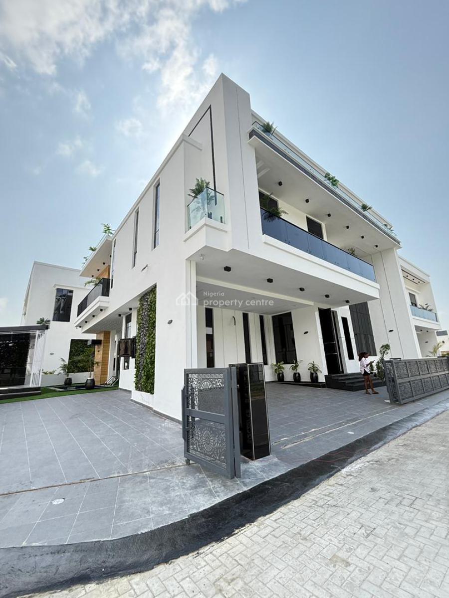 Spacious 5 Bedroom Fully Detached Duplex with Private Gym and Bq, Chevron Toll Gate, Igbo Efon, Lekki, Lagos, Detached Duplex for Sale