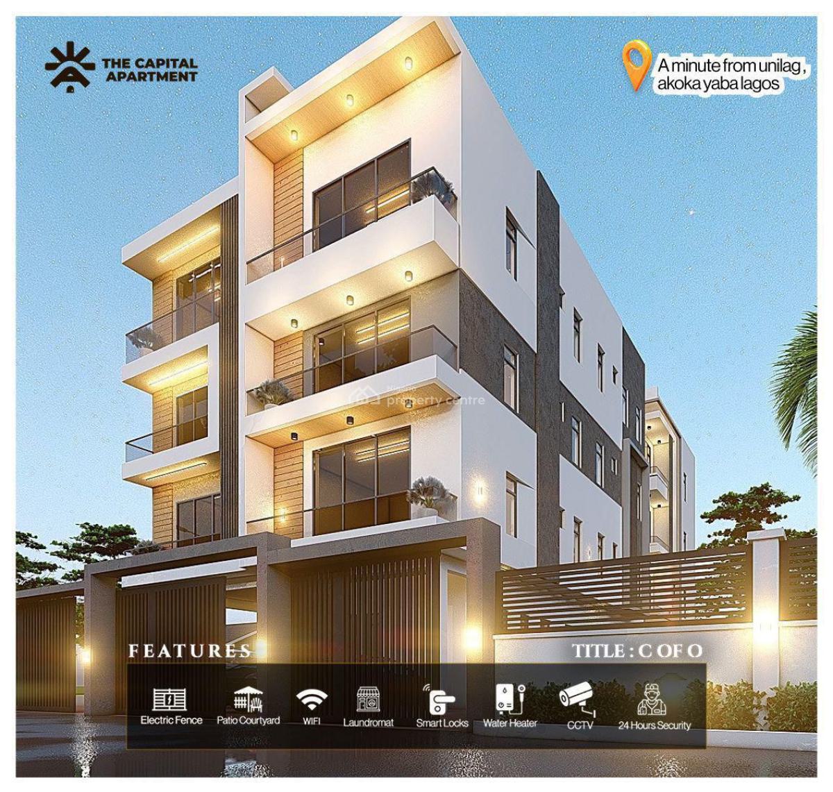 Mind Blowing 1 Bedroom Apartment with Solar in a Secured Location, Akoka, Yaba, Lagos, Mini Flat (room and Parlour) for Sale