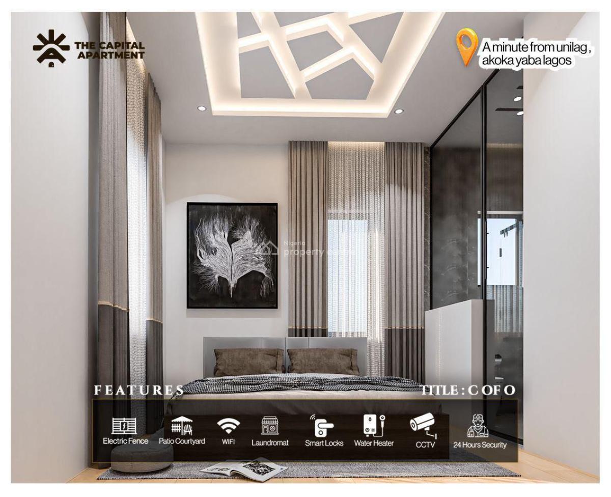 Mind Blowing 1 Bedroom Apartment with Solar in a Secured Location, Akoka, Yaba, Lagos, Mini Flat (room and Parlour) for Sale