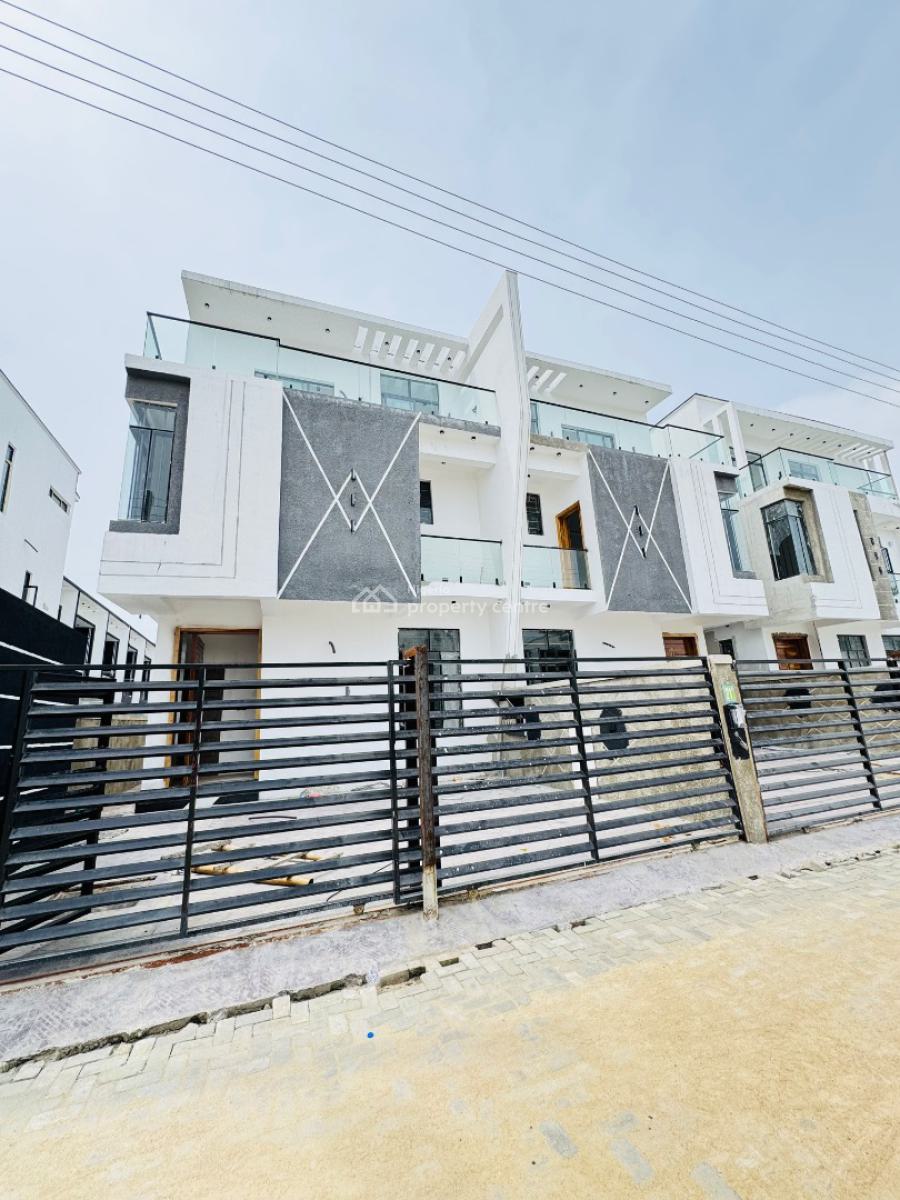 Brand New Spacious 4bedroom Semi Detached Duplex Available 400m, Chevron, Lekki, Lagos, Detached Duplex for Sale