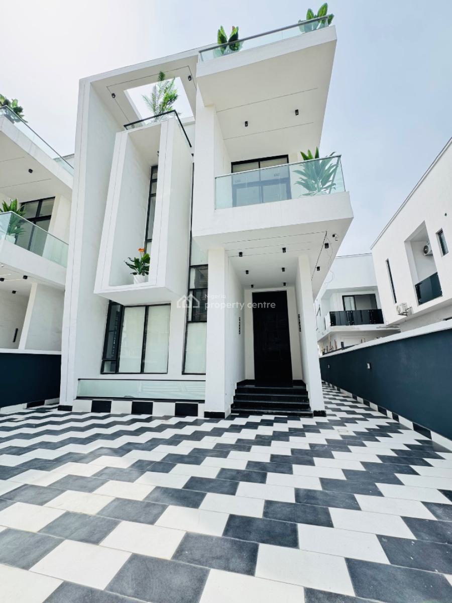 Contemporary 5 Bedroom Detached Duplex + Bq +pool, Chevron, Lekki, Lagos, Detached Duplex for Sale