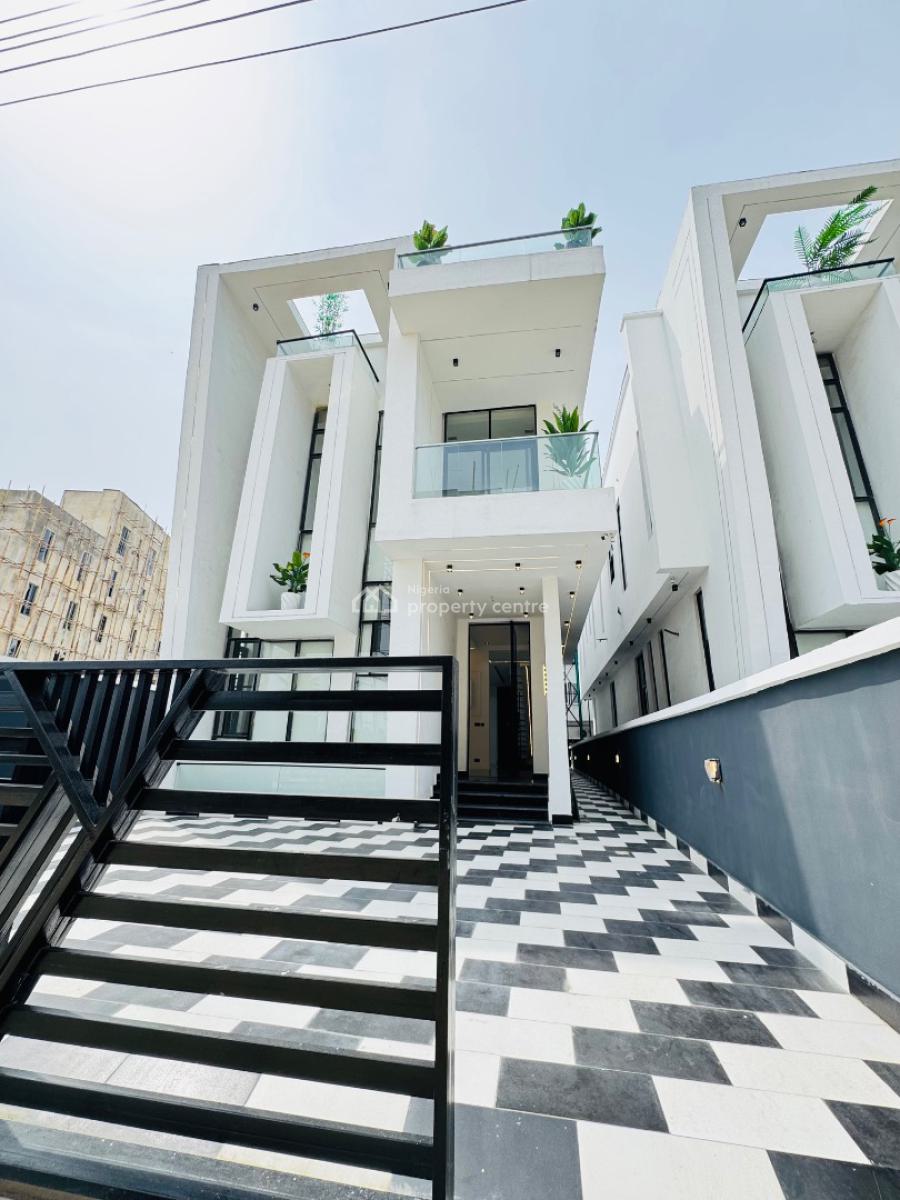Contemporary 5 Bedroom Detached Duplex + Bq +pool, Chevron, Lekki, Lagos, Detached Duplex for Sale