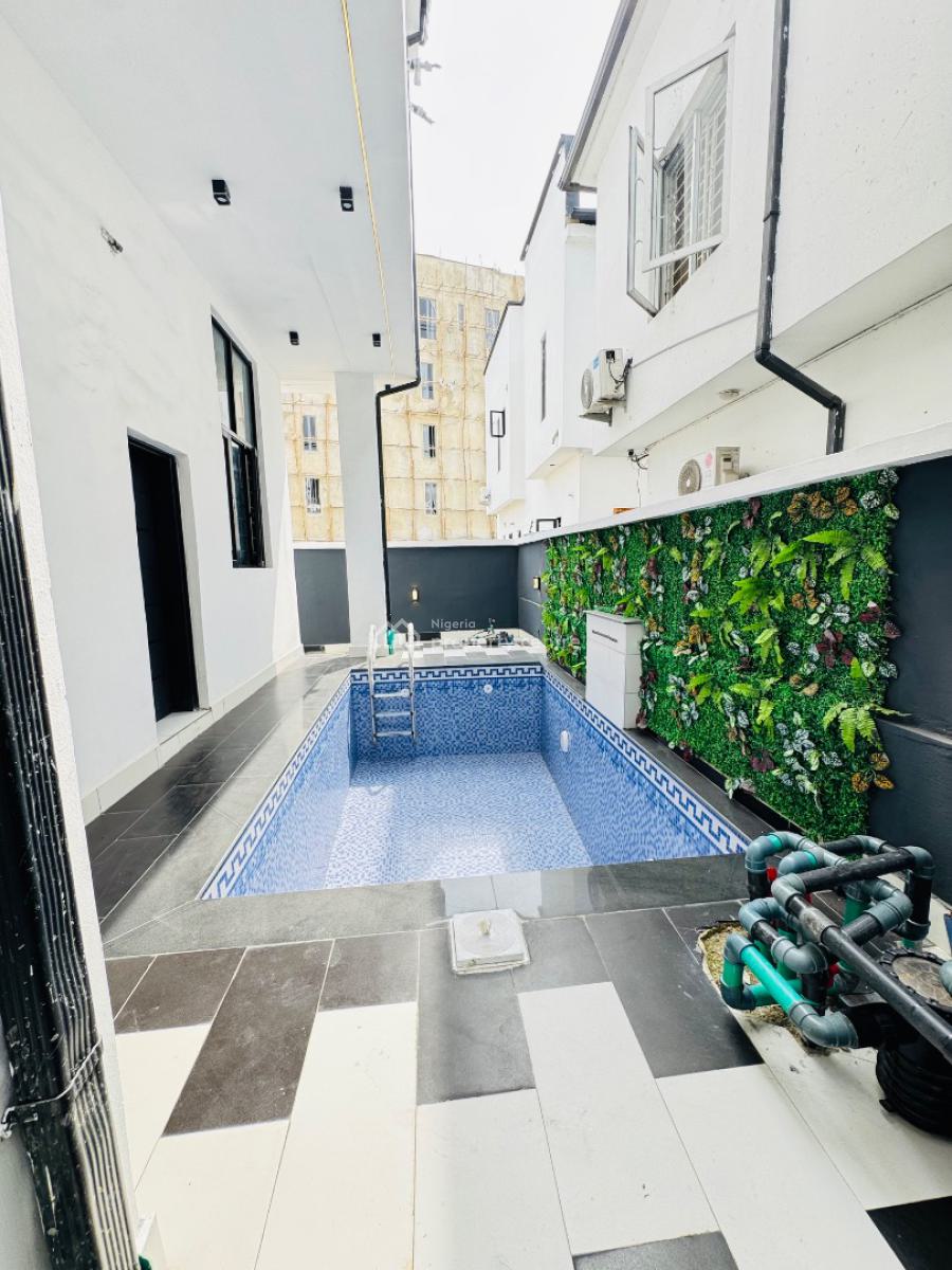 Contemporary 5 Bedroom Detached Duplex + Bq +pool, Chevron, Lekki, Lagos, Detached Duplex for Sale