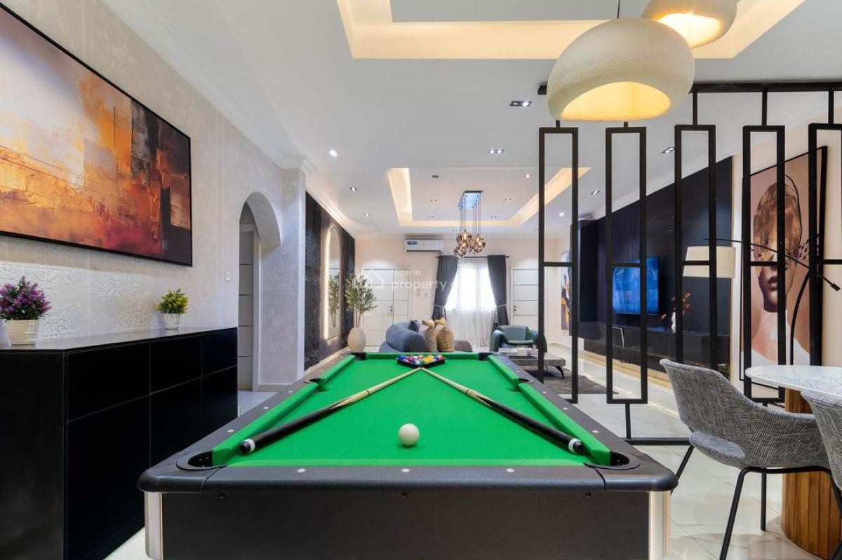 Luxurious 3 Bedroom with Pool, Snooker Board and Ps5, Lekki Phase 1, Lekki, Lagos, Flat / Apartment Short Let