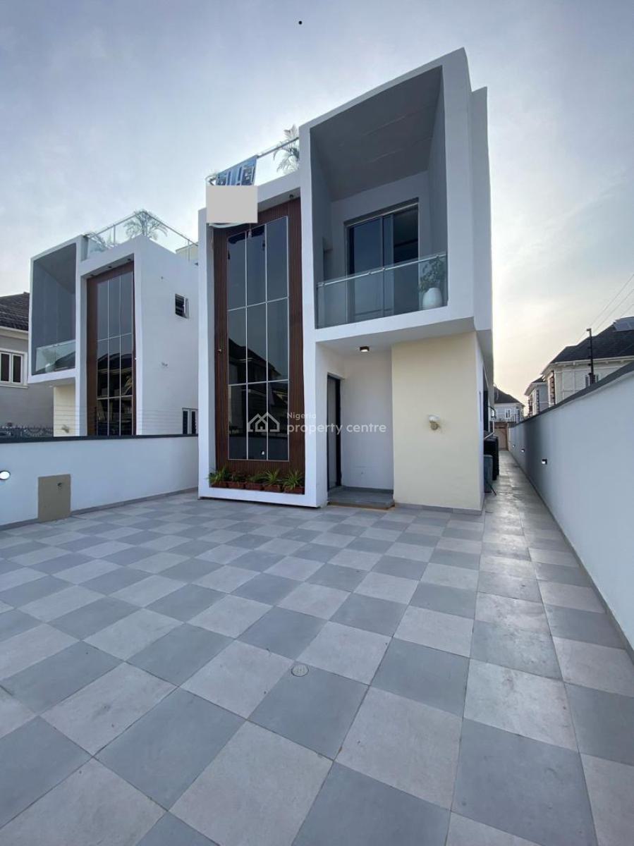 Newly Built 5 Bedroom Contemporary Smart Home with 2 Rooms Bq Each, Chevron Lekki, Lekki, Lagos, Detached Duplex for Sale