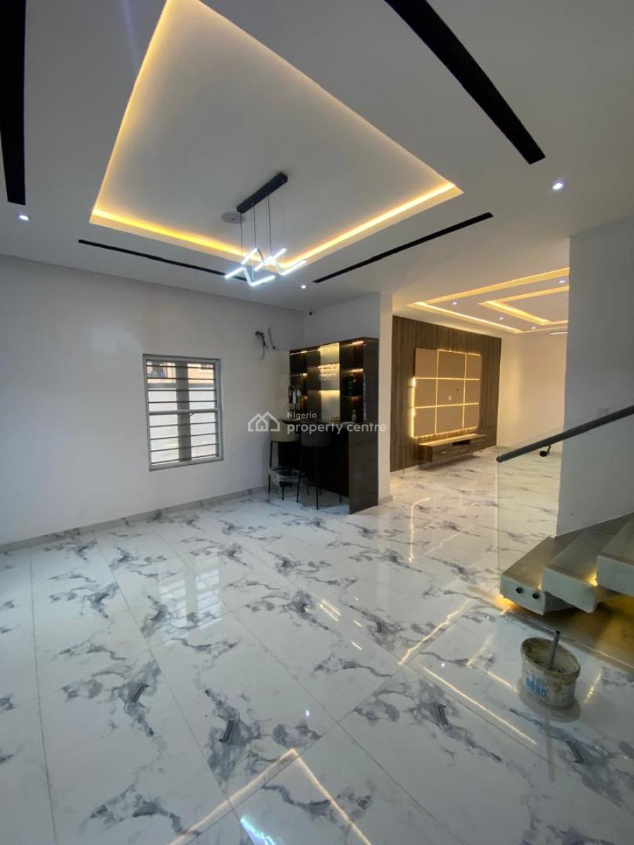 Newly Built 5 Bedroom Contemporary Smart Home with 2 Rooms Bq Each, Chevron Lekki, Lekki, Lagos, Detached Duplex for Sale