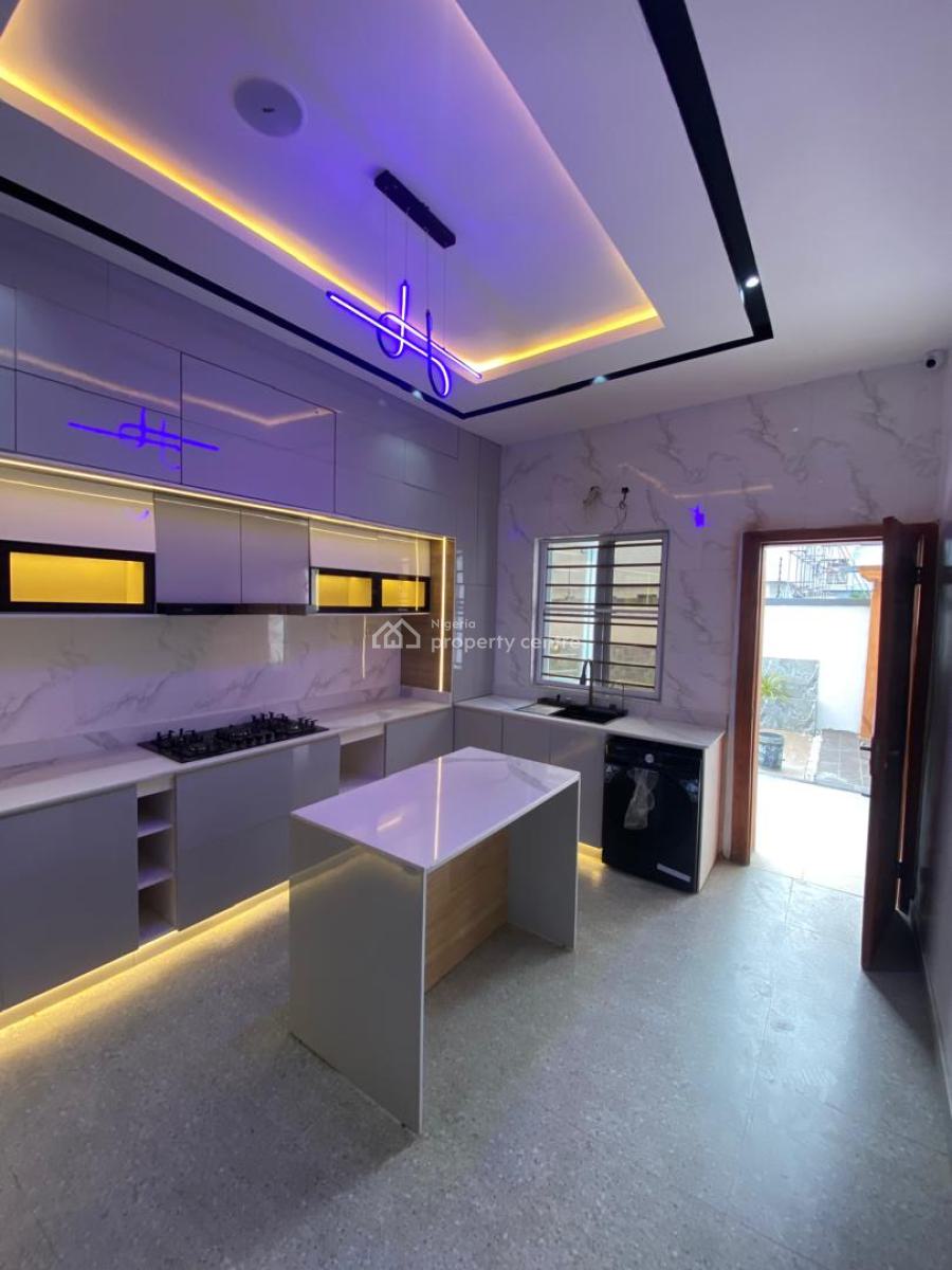 Newly Built 5 Bedroom Contemporary Smart Home with 2 Rooms Bq Each, Chevron Lekki, Lekki, Lagos, Detached Duplex for Sale