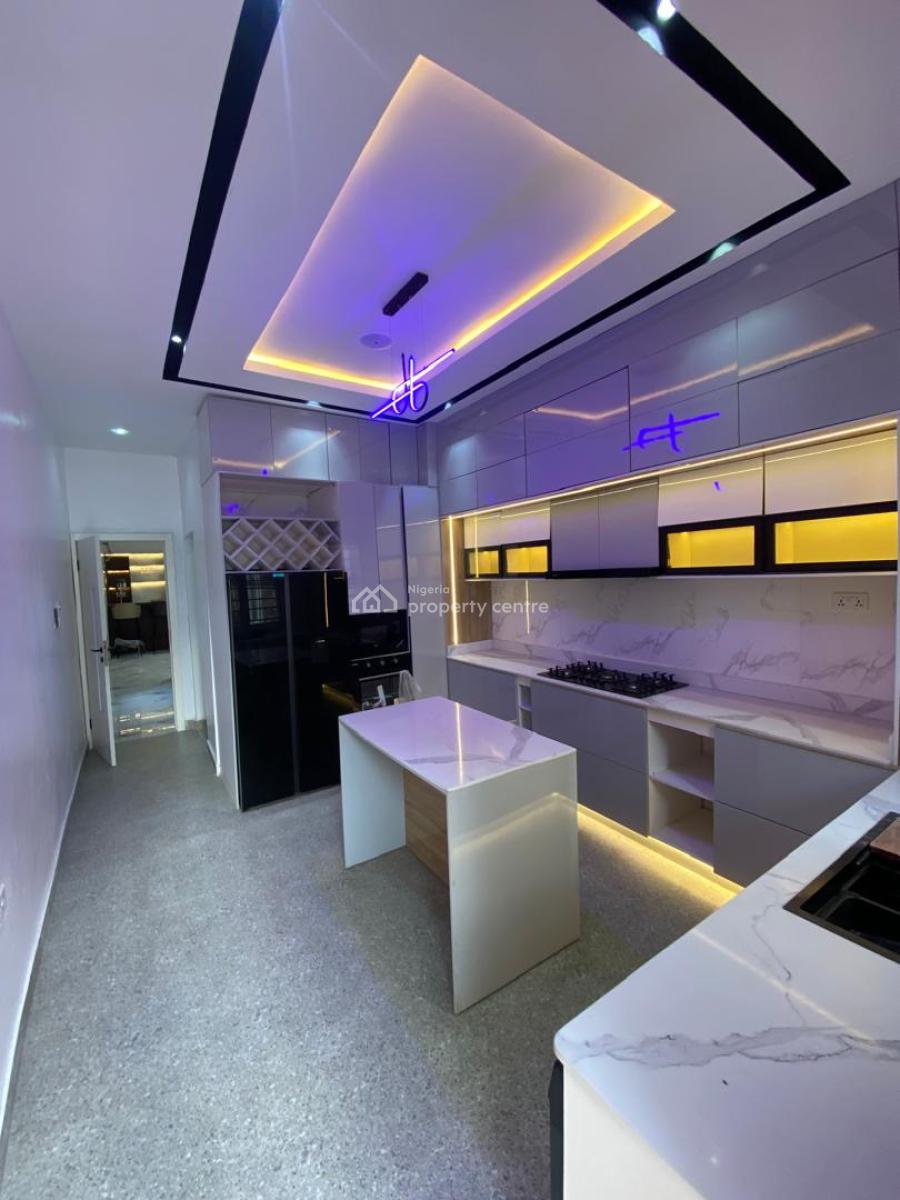 Newly Built 5 Bedroom Contemporary Smart Home with 2 Rooms Bq Each, Chevron Lekki, Lekki, Lagos, Detached Duplex for Sale