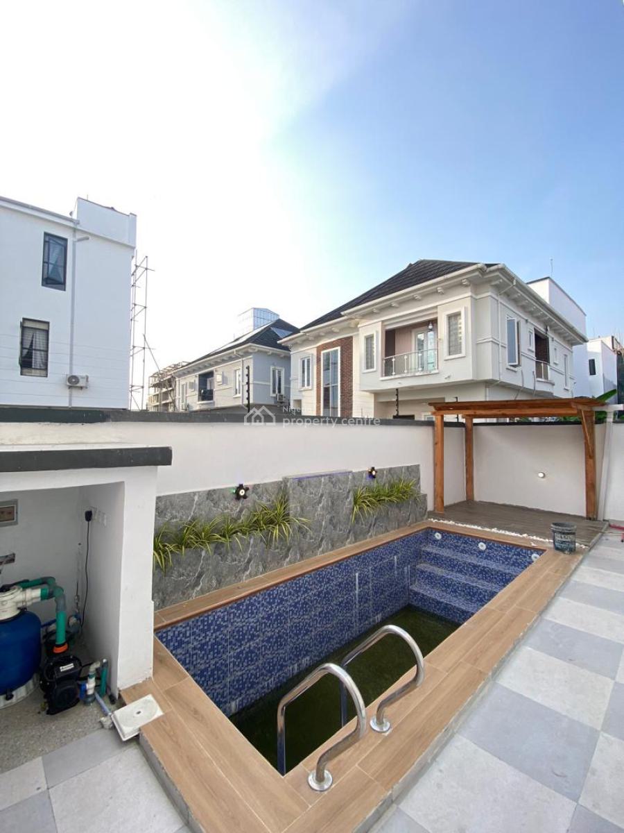 Newly Built 5 Bedroom Contemporary Smart Home with 2 Rooms Bq Each, Chevron Lekki, Lekki, Lagos, Detached Duplex for Sale