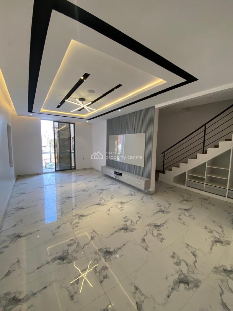 Newly Built 5 Bedroom Contemporary Smart Home with 2 Rooms Bq Each, Chevron Lekki, Lekki, Lagos, Detached Duplex for Sale