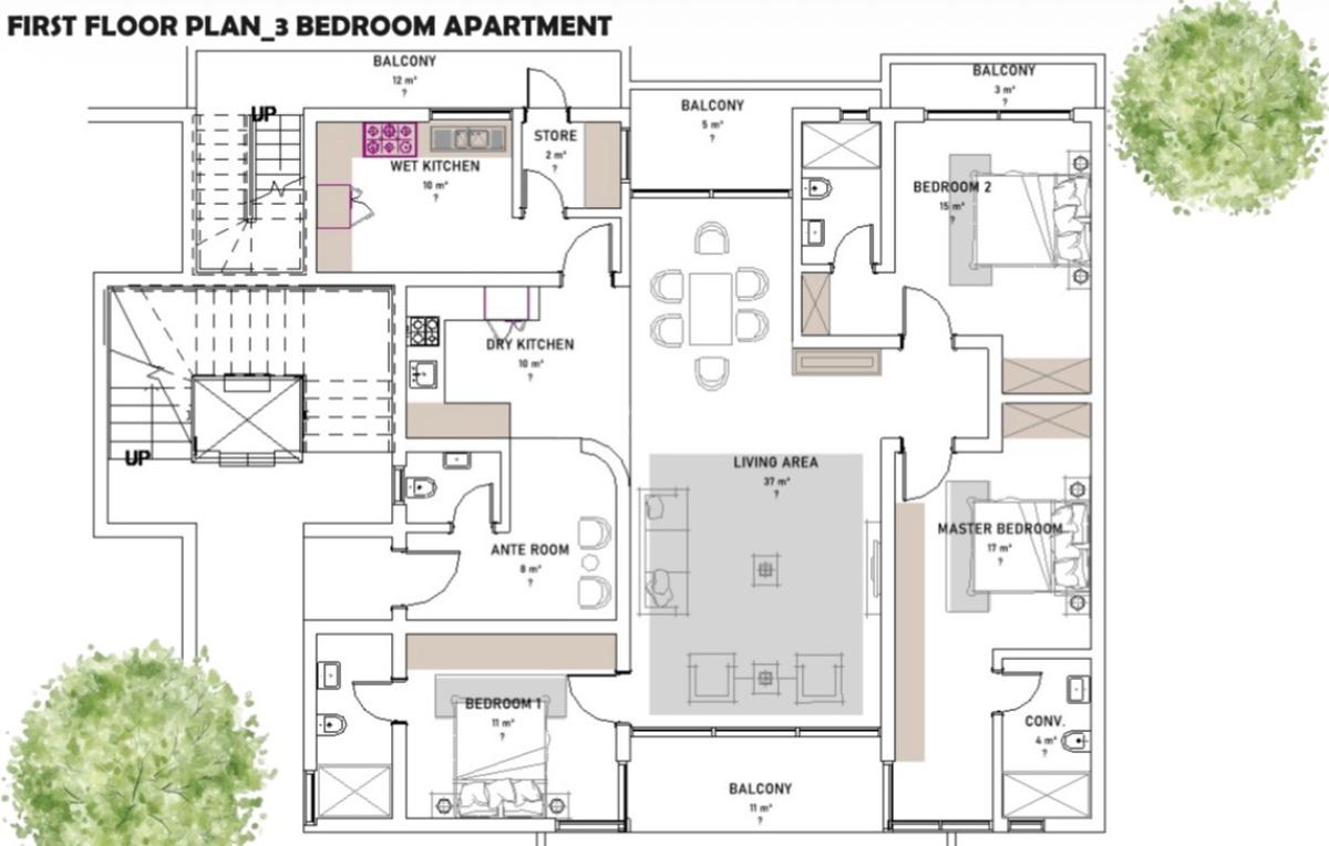 Luxurious 3 Bedroom Off Plan Project, Jahi, Abuja, Flat / Apartment for Sale
