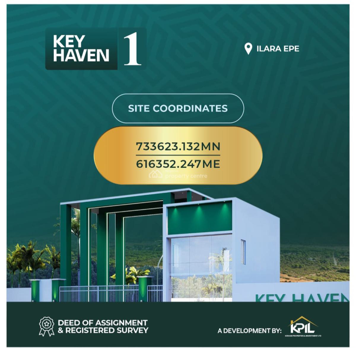 Residential Land, Key Haven 1 Estate,ilara Igbonla, Epe, Lagos, Residential Land for Sale