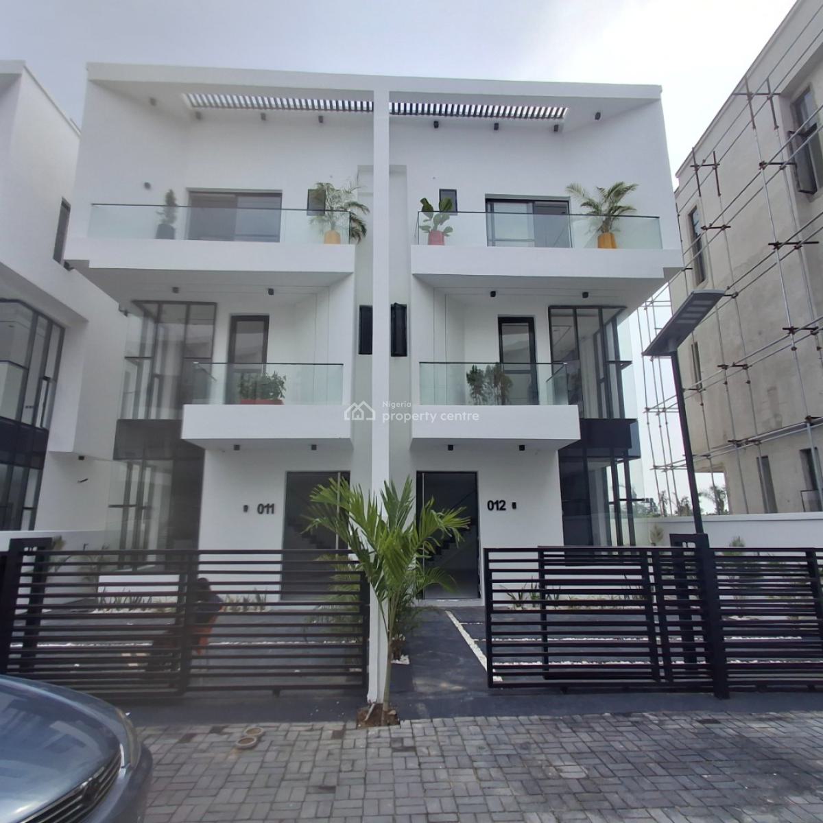 Four Bedroom Semi Detached Duplex, Orchid Road, Lafiaji, Lekki, Lagos, Semi-detached Duplex for Sale
