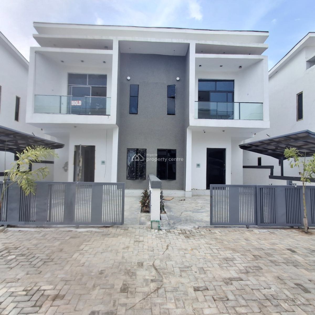 Four Bedroom Semi Detached Duplex, Orchid Road, Lafiaji, Lekki, Lagos, Semi-detached Duplex for Sale