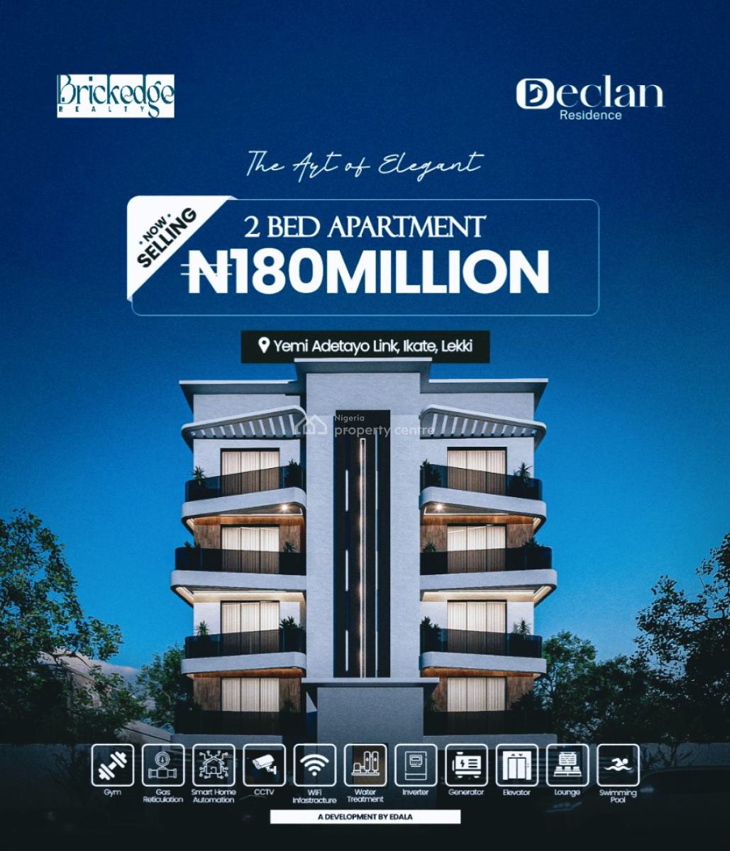 Luxury 2 Bedroom with High Return on Investment, in a Serene Environment, Ikate, Lekki, Lagos, Block of Flats for Sale