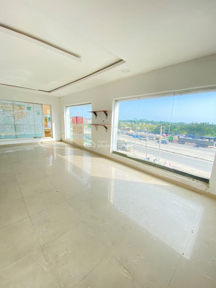 Office Space/shop Upstairs Facing Express, Sangotedo, Ajah, Lagos, Office Space for Rent