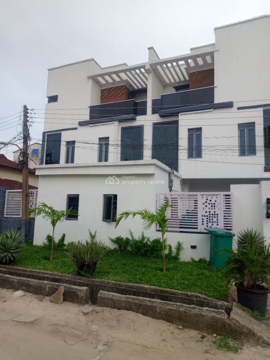 Brand New 4bedroom Semi Detached Duplex with Bq at Igboefon., Engr Murphy Adetoro Street, Alpha Beach Road, Atlantic View Estate, Igbo Efon, Lekki, Lagos, Semi-detached Duplex for Rent