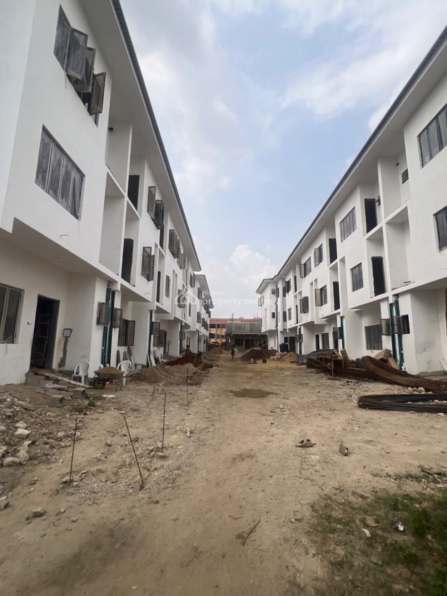 Corner Piece 4 Bedrooms Terraces with a Study and 1 Maids Room., Opebi, Ikeja, Lagos, Terraced Duplex for Sale