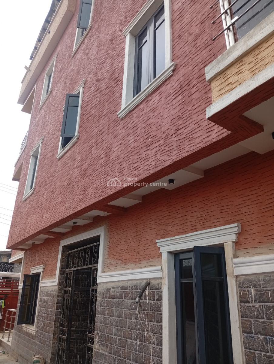 All Room Ensuit 2 Bedroom Flat, Newly Built on Tarred Road, Secured, Oshogun, Alapere, Ketu, Lagos, Flat / Apartment for Rent