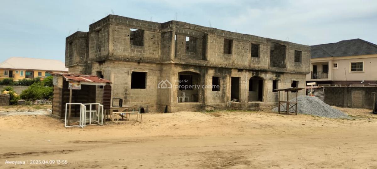 Uncompleted 4-unit 2-bedroom Flats + 4 Room & Parlour Units, Awoyaya, Ibeju Lekki, Lagos, Flat / Apartment for Sale