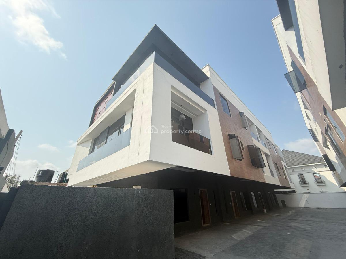 Serviced & Automated 4 Bedroom Terrace Duplex with Bq, Pool and Gym., Lekki Phase 1, Lekki, Lagos, Terraced Duplex for Rent