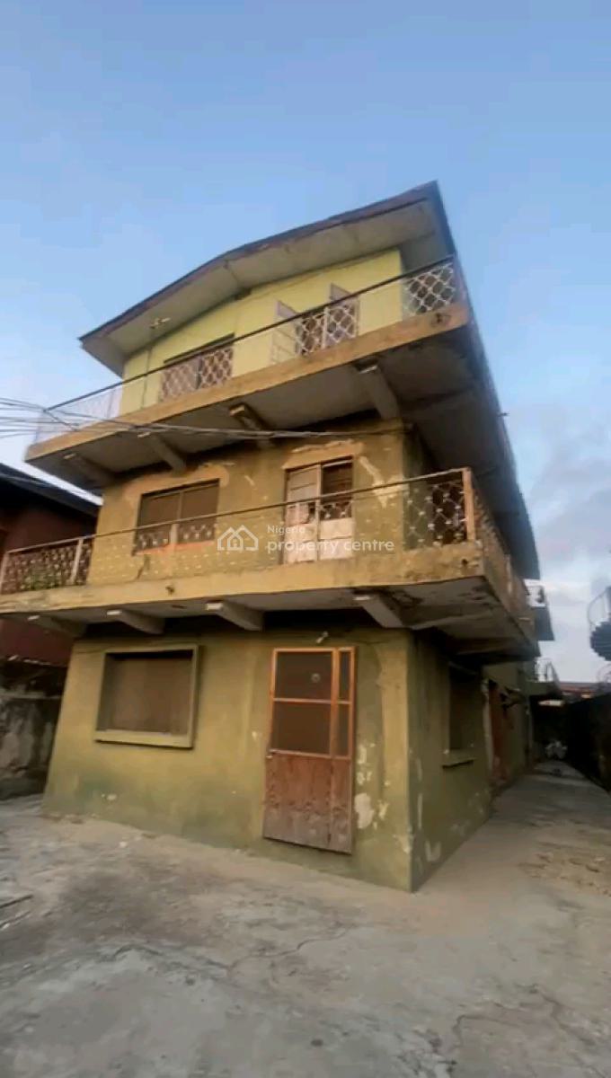 Demolishable Building (6 Units 2 Bedroom Flat) on Dry Land, Alh Jolimoh Boladehimde Street, Ifako, Gbagada, Lagos, Block of Flats for Sale