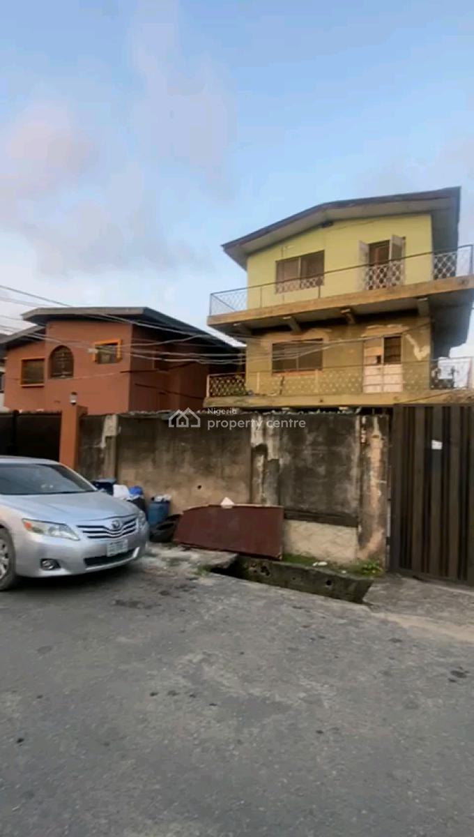 Demolishable Building (6 Units 2 Bedroom Flat) on Dry Land, Alh Jolimoh Boladehimde Street, Ifako, Gbagada, Lagos, Block of Flats for Sale